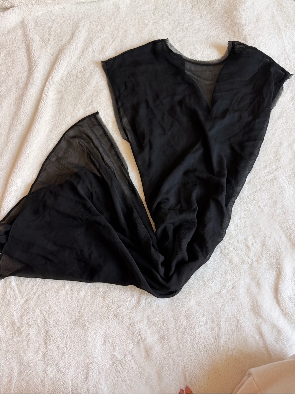 Zara Black Sheer Mesh Top